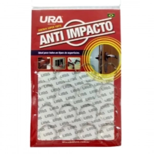 Adesivos Anti Impacto 2,0 Centímetros Incolor Com 16 Unidades URA