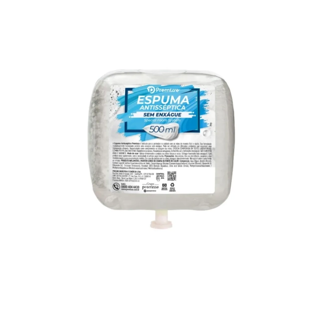 Álcool Espuma Antisséptica 500 Ml Sem Enxague Premisse