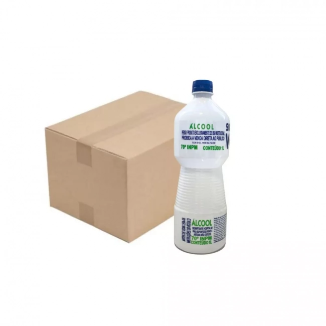 Álcool líquido 70% 1 litro Super Vale