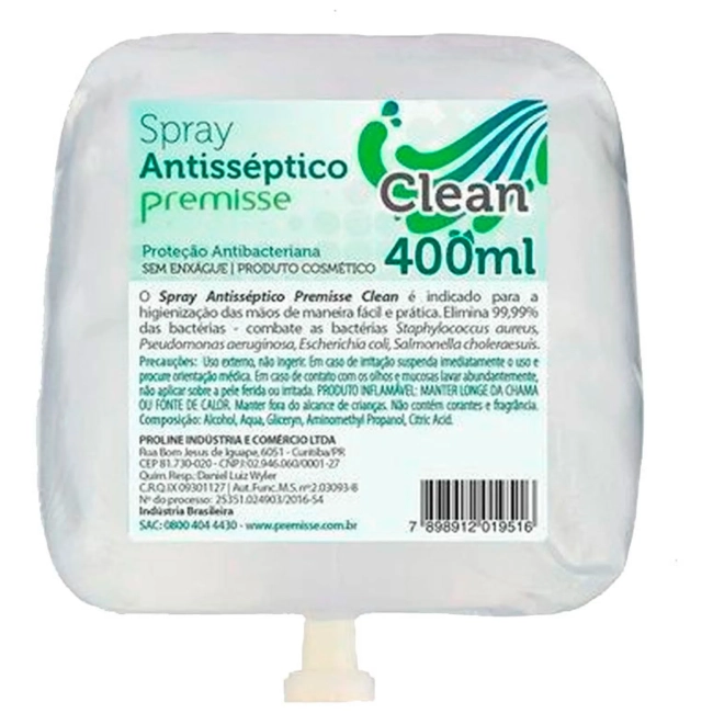 Álcool Spray Antisséptico 400 Ml Premisse