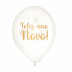 Balão 09 polegadas com 25 unidades feliz ano novo cristal / dourado