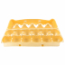 Fardo de bandeja de Isopor amarela para ovos 01 duzia com 150 unidades Spumapac 