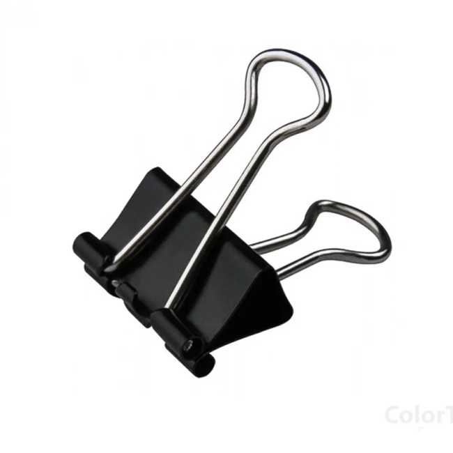 Binder clip 25mm prendedor de papel preto