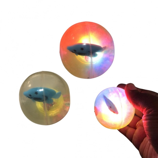 Brinquedo Bola Colorida Com Luz Rubens
