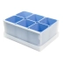 Caixa organizadora de objetos Dello com 6 porta objetos azul claro