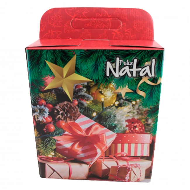 Caixa para cesta de natal 22x15x26 maletinha de natal - Casa Cantanti Caixa para cesta de natal 22x15x26 maletinha de natal - Casa Cantanti