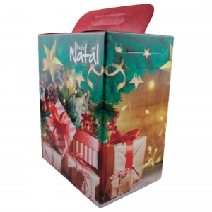Caixa para cesta de natal 22x15x26 maletinha de natal - Casa Cantanti Caixa para cesta de natal 22x15x26 maletinha de natal - Casa Cantanti