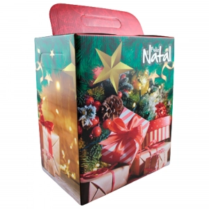 Caixa para cesta de natal 22x15x26 maletinha de natal - Casa Cantanti Caixa para cesta de natal 22x15x26 maletinha de natal - Casa Cantanti