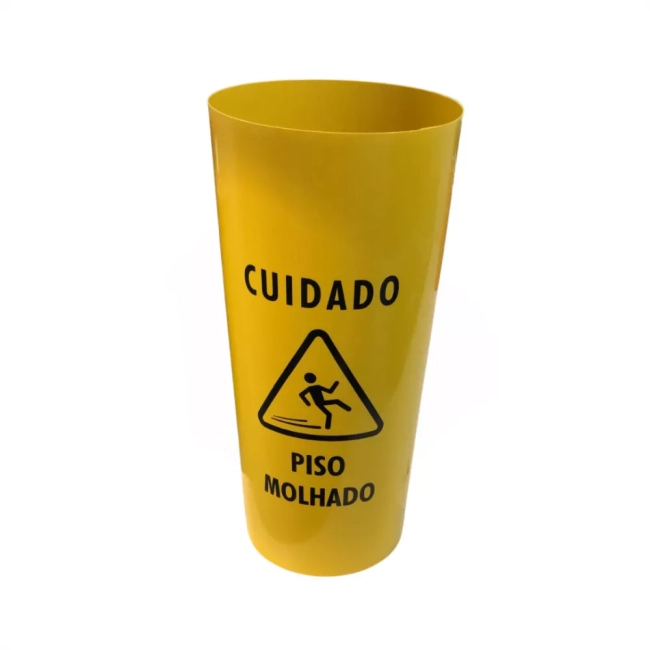 Cesto 23 Litros 51 Centímetros Amarelo para Piso Molhado CG51AM Bralimpia