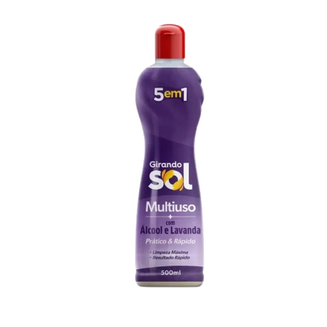 Limpador Multiuso 500 Ml Álcool Girando Sol
