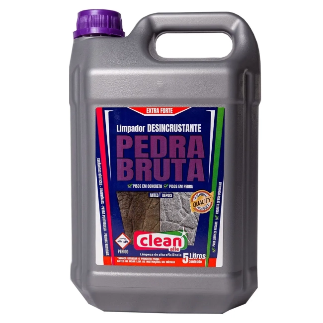 Limpa Pedras 05 litros Pedra Bruta Clean Alle