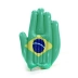 Mão inflável do Brasil