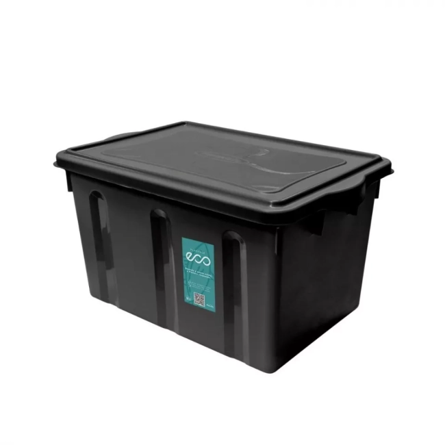 Organizador 38 Litros Caixa Referência 295oc Preta Eco Plasvale