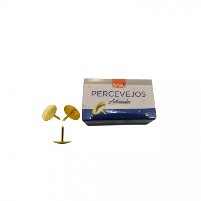 Percevejo Latonado  Com 100 Unidades Diversos Papelaria
