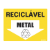 Placa Sinalize 15x20cm poliestireno reciclavel metal
