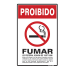 Placa Sinalize 20x30cm poliestireno proibido fumar lei federal