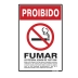 Placa Sinalize 20x30cm poliestireno proibido fumar lei federal