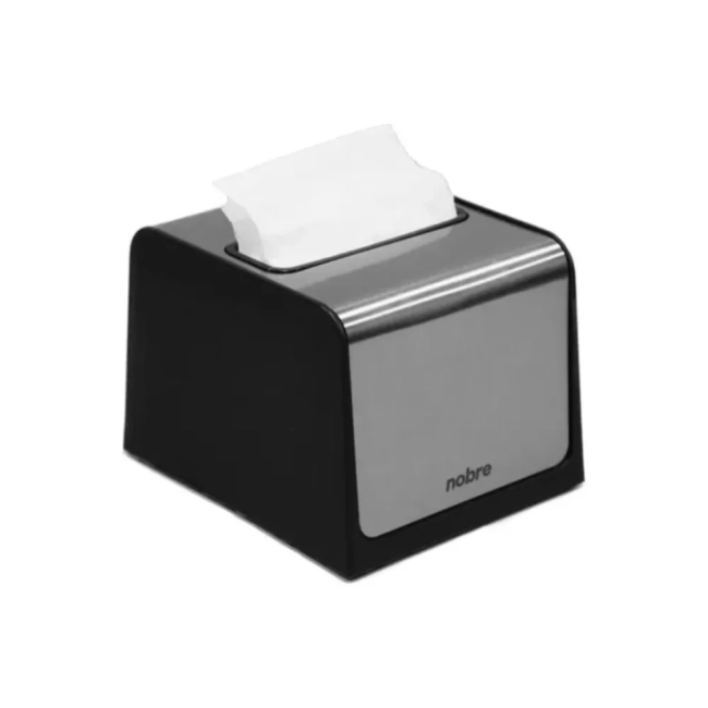 Porta Guardanapo Interfolhado Com Porta Sache - Inox Nobre