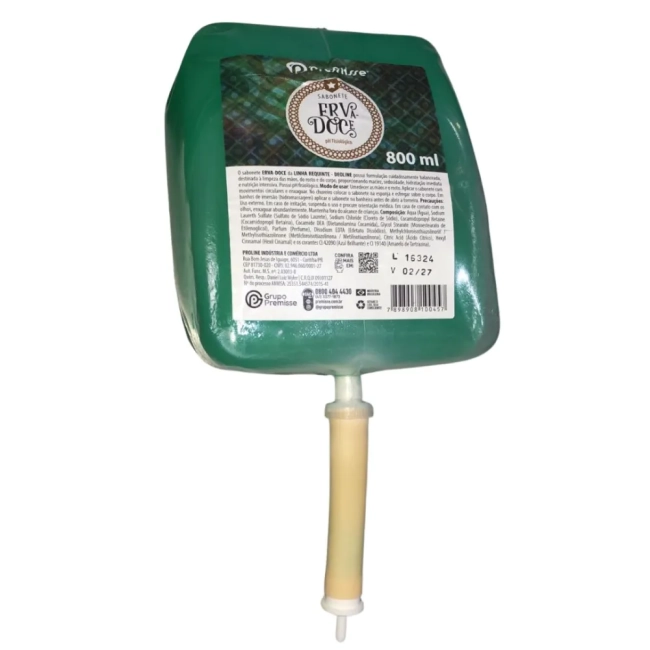 Sabonete 800 Ml Erva Doce Suave Premisse
