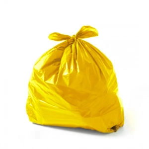 Saco para Lixo Amarelo 100 Litros Micra 5 Com 10 Unidades Plastsul
