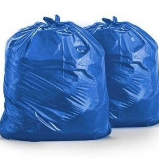 Saco para Lixo Azul 100 Litros Micra 5 Pacote Com 10 Unidades Plastsul